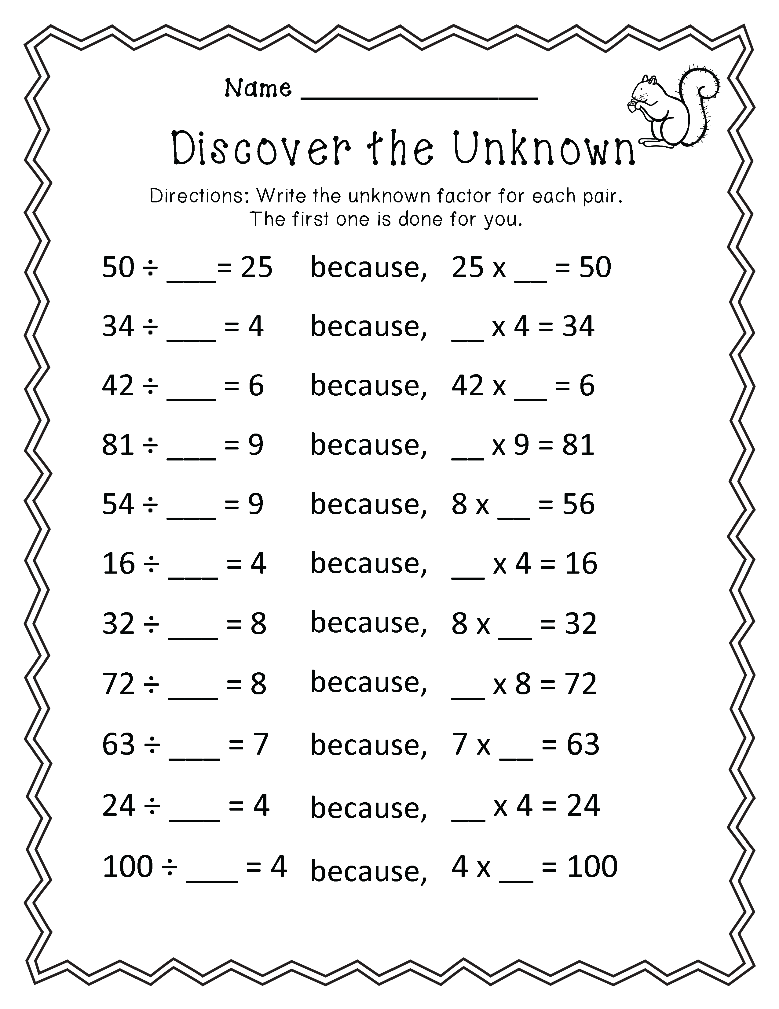 12 Best Images Of 3rd Grade Math Division Worksheets Printable Math