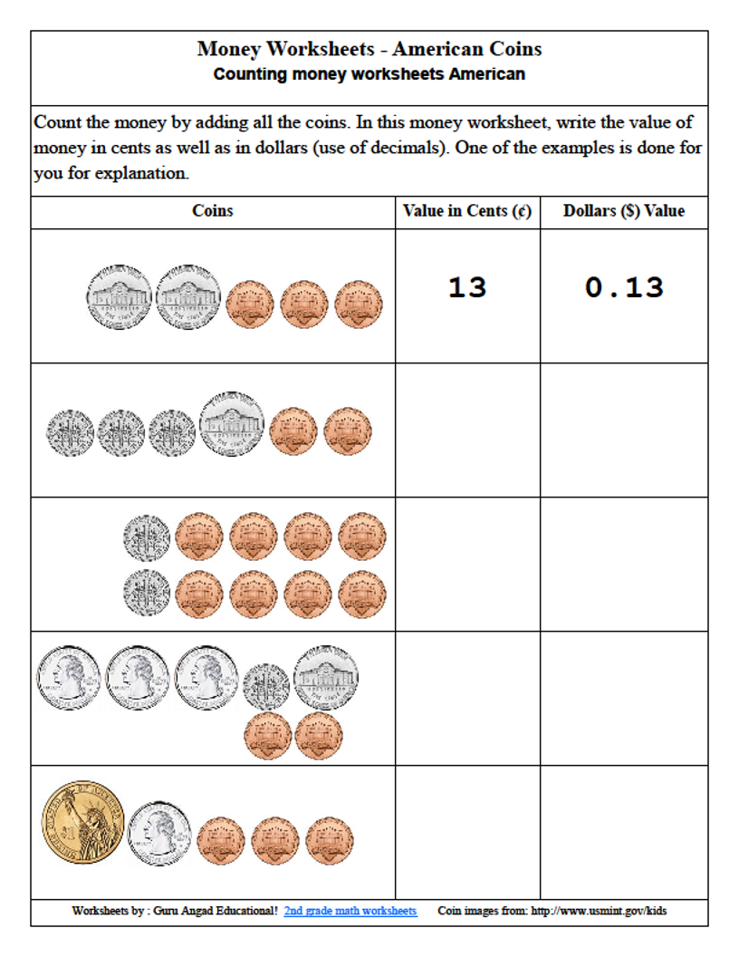 26 Money Worksheets 3Rd Grade Pictures Gasess