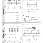 3rd Grade Daily Math Spiral Review Teacher Thrive