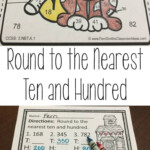 3rd Grade Go Math 1 2 Round To Ten Or Hundred Color By Number Go Math