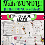 3rd Grade Math Monthly NO PREP Packets THE BUNDLE Math Bundle 3rd