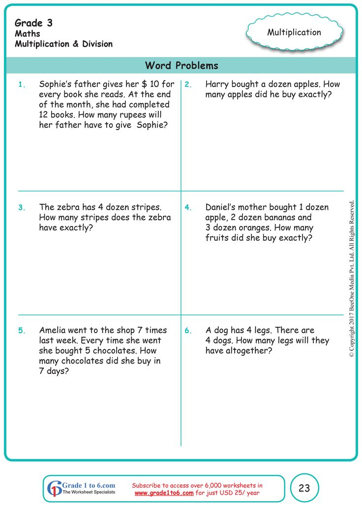 3Rd Grade Math Word Problems Worksheets Tomas Blog