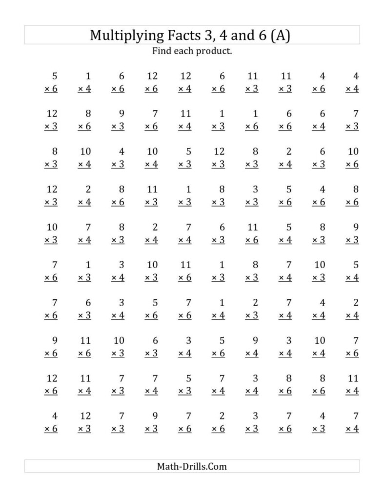 3rd Grade Math Worksheets Multiplication Printable Times Tables 3rd Grade Math Pdf Worksheets 