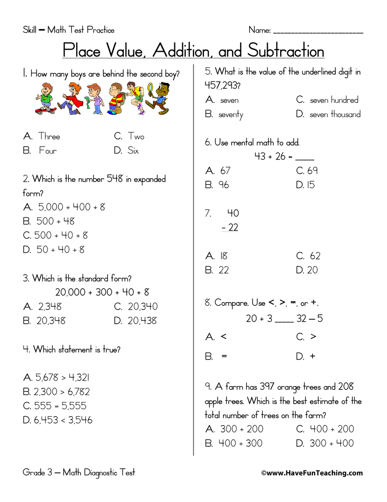 3rd Grade Worksheets Printable Worksheet