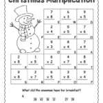 Christmas Multiplication Worksheet