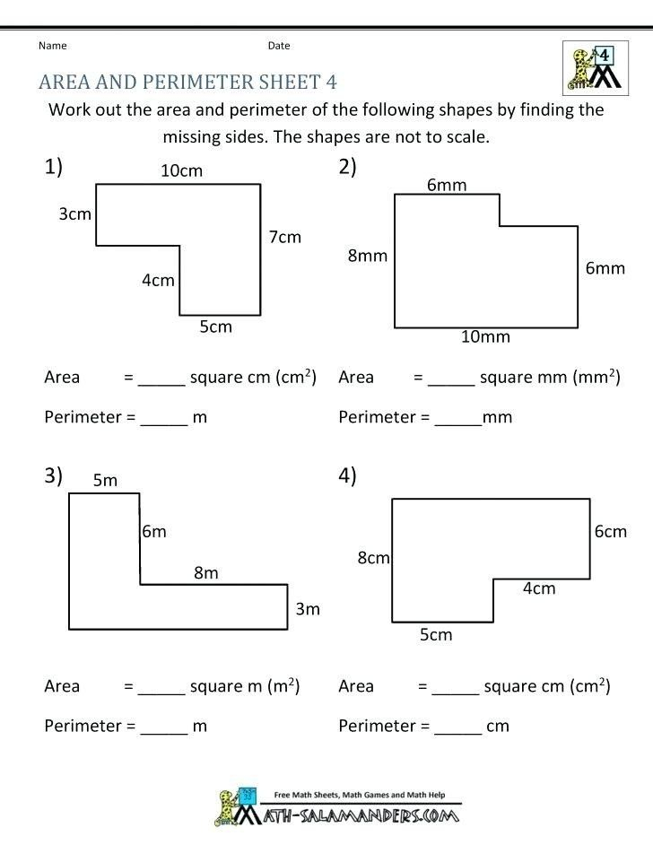 Cool 5Th Grade Math Worksheets Area And Perimeter 2022 Roger Brent s 