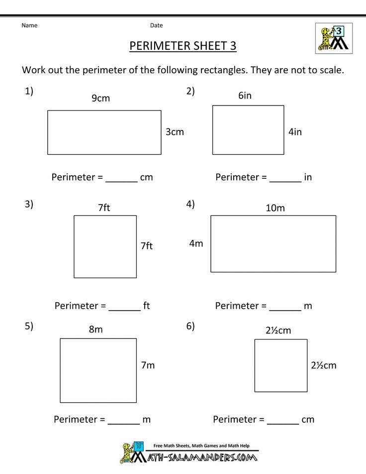 Easy Centimeter Perimeter Worksheets Be The User Inches To Get Free
