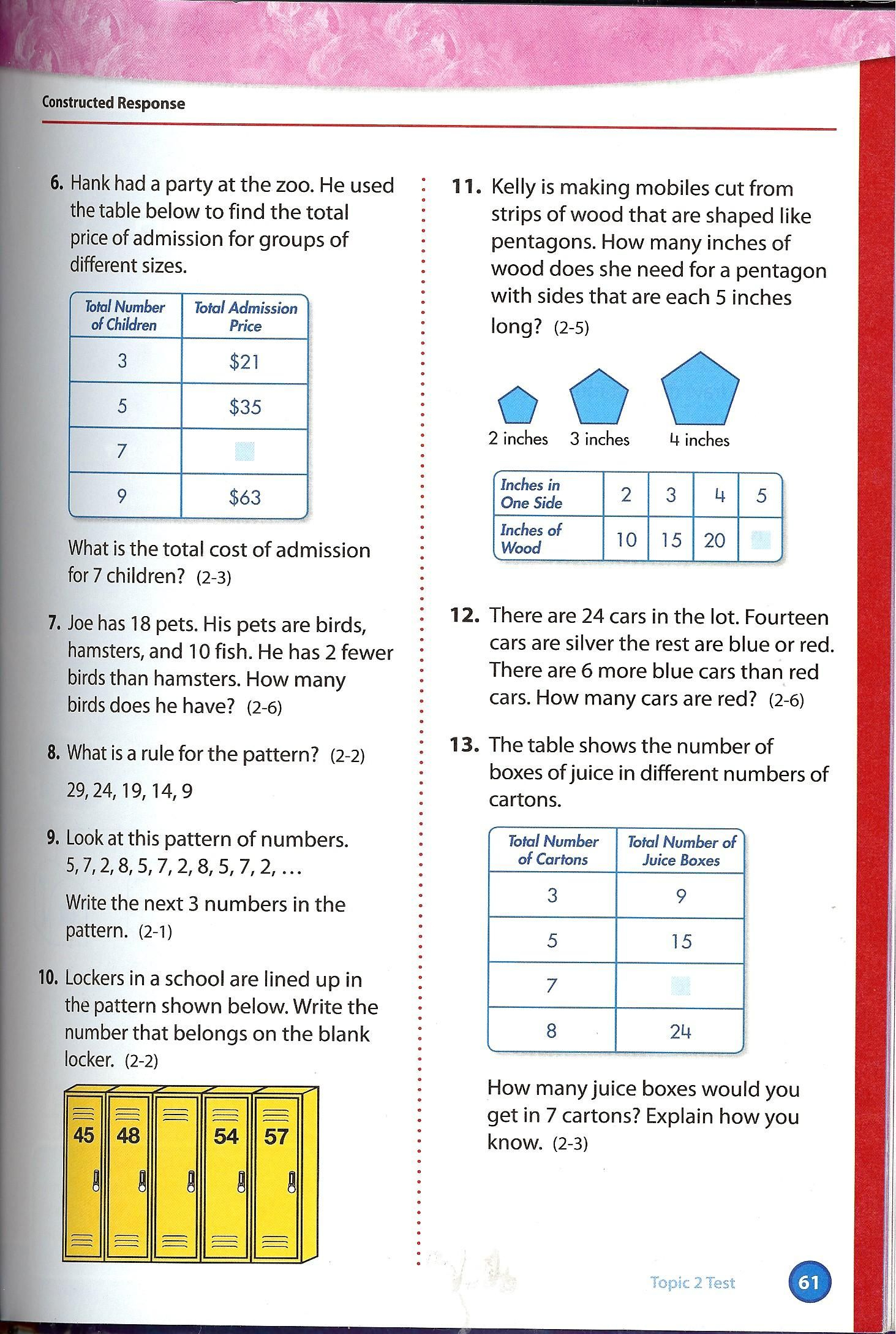 Envision Math Workbook Grade 5 Printable Pages Di 2020