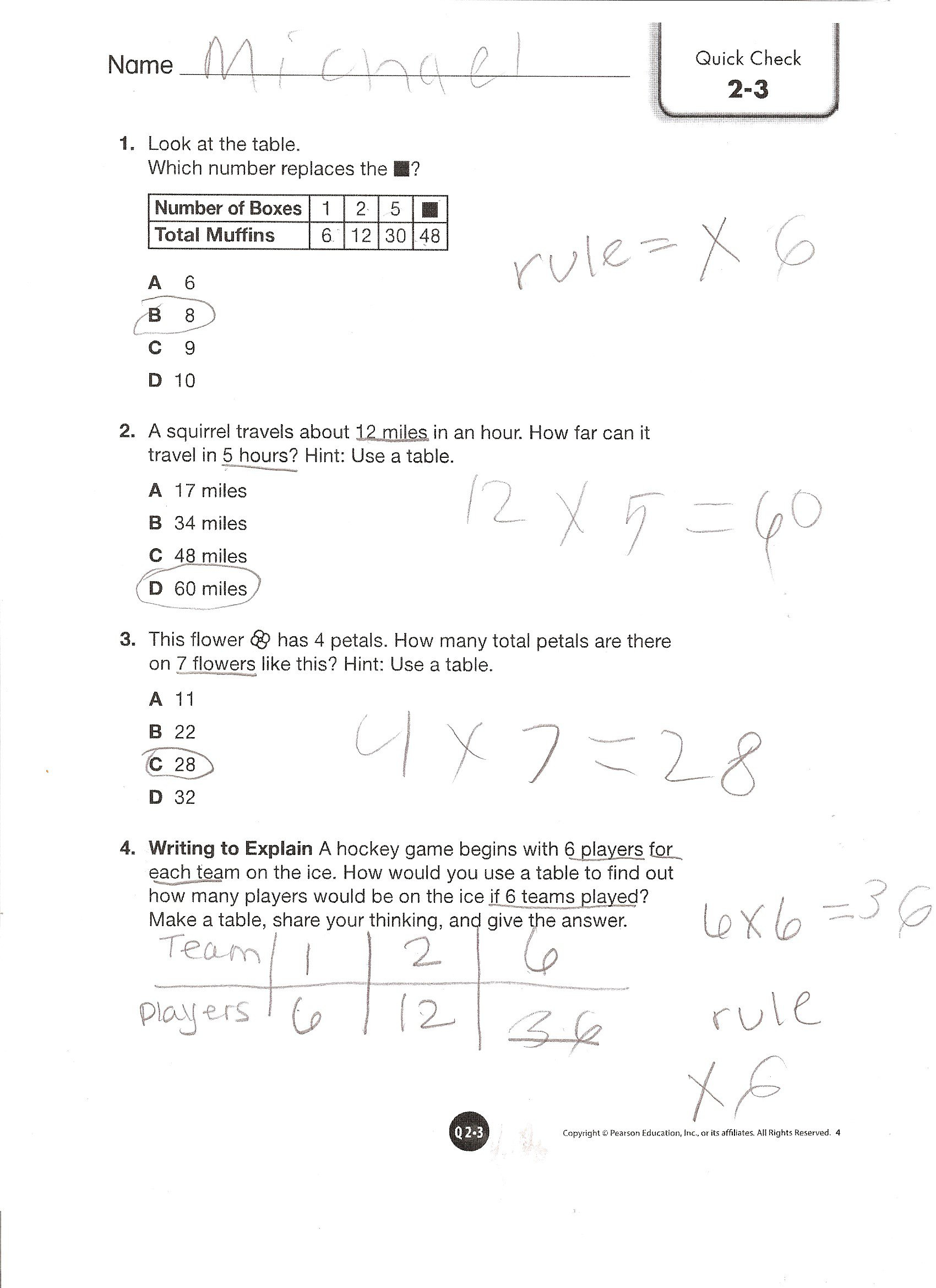 Envision Math Worksheets P1 1 3rd Grade