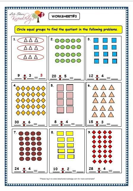 Equal Groups Worksheets 3rd Grade Pin By Florije Sllamniku On Foto In 