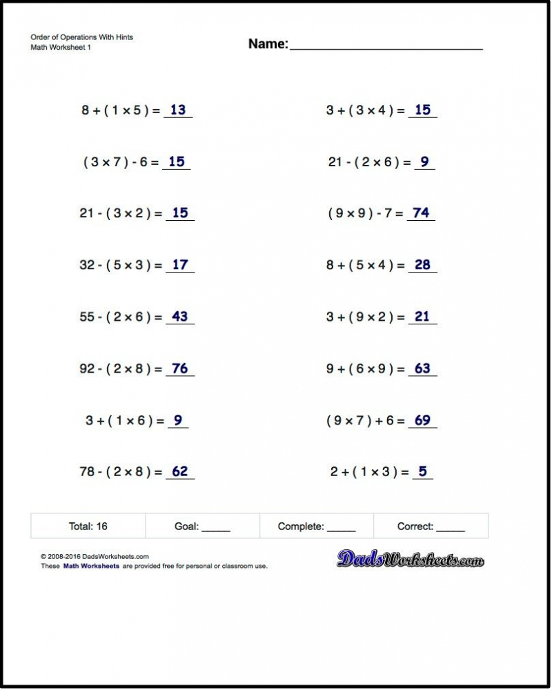 Fair Division And Multiplication Worksheets For 6th Grade For 15 Best 