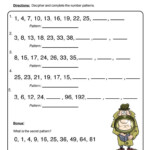 Find The Number Pattern Worksheet Have Fun Teaching Pattern