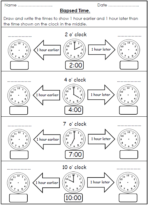 Free Elapsed Time Worksheets For 3rd Grade Worksheets Master