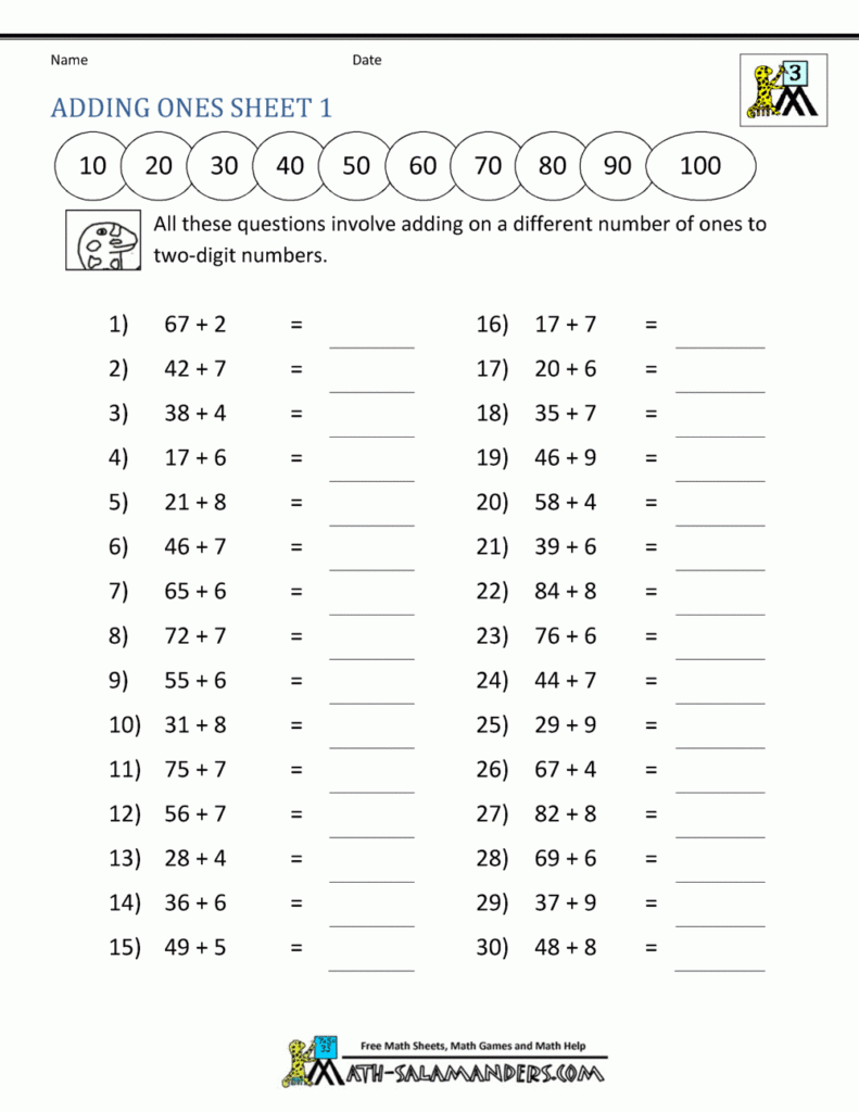 Free Printable 3Rd Grade Math Worksheet Fabad