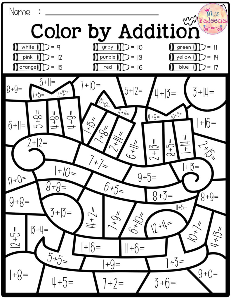 Free Printable Color By Number Worksheets For 3rd Grade Printable 