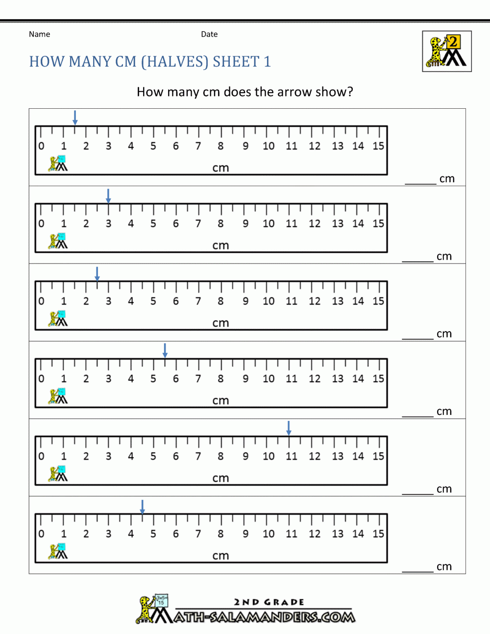 Grade 2 Length Worksheets Units Of Length Inches Feet K5 Learning 