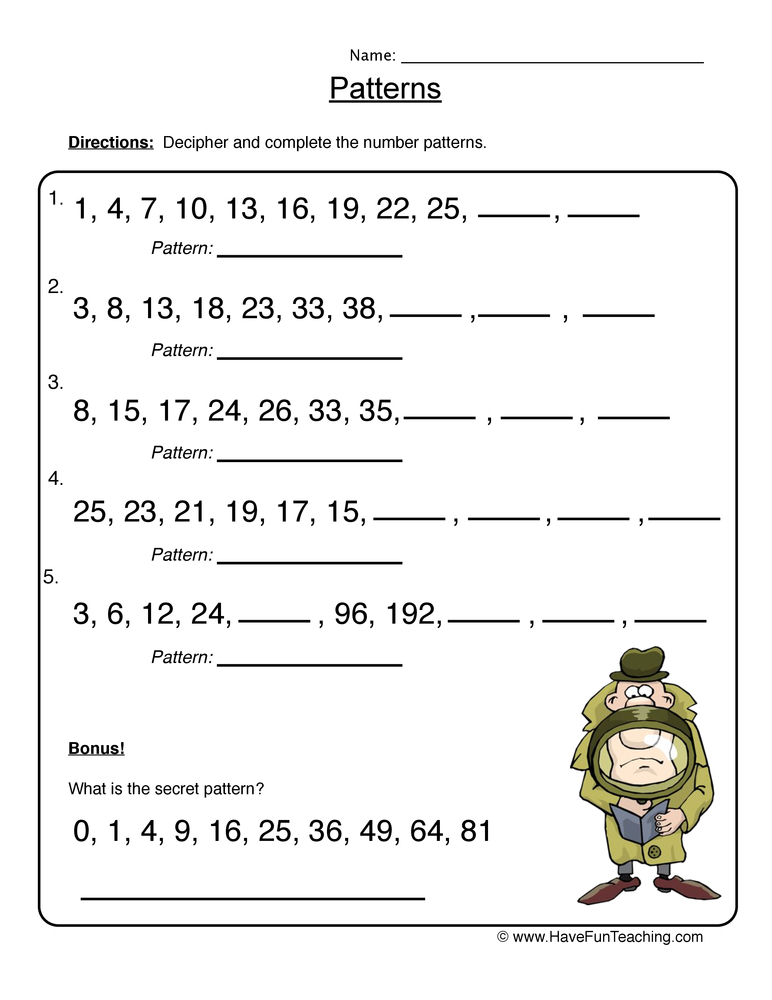Grade 3 Mathematics Term 2 Week 6 Number Patterns Wednesday Worksheet