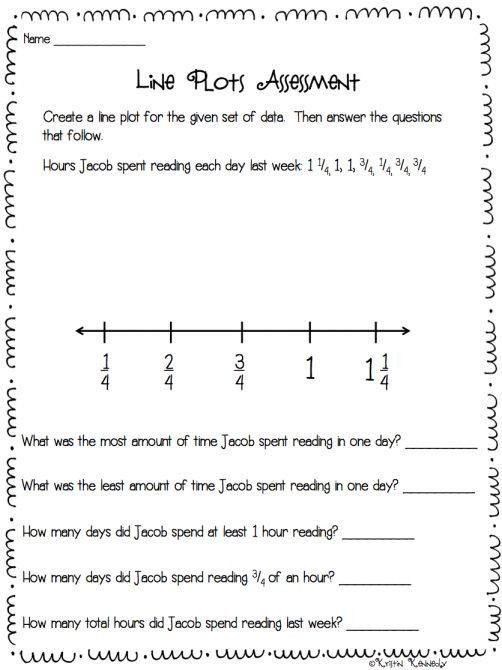 Line Plots Worksheets 6th Grade