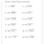 Long Division Decimals 3rd Grade Math Free Printable Decimal Division