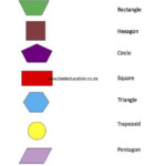 Matching 2 D Shapes Names Grade 3 Maths Wwwbesteducation First Grade