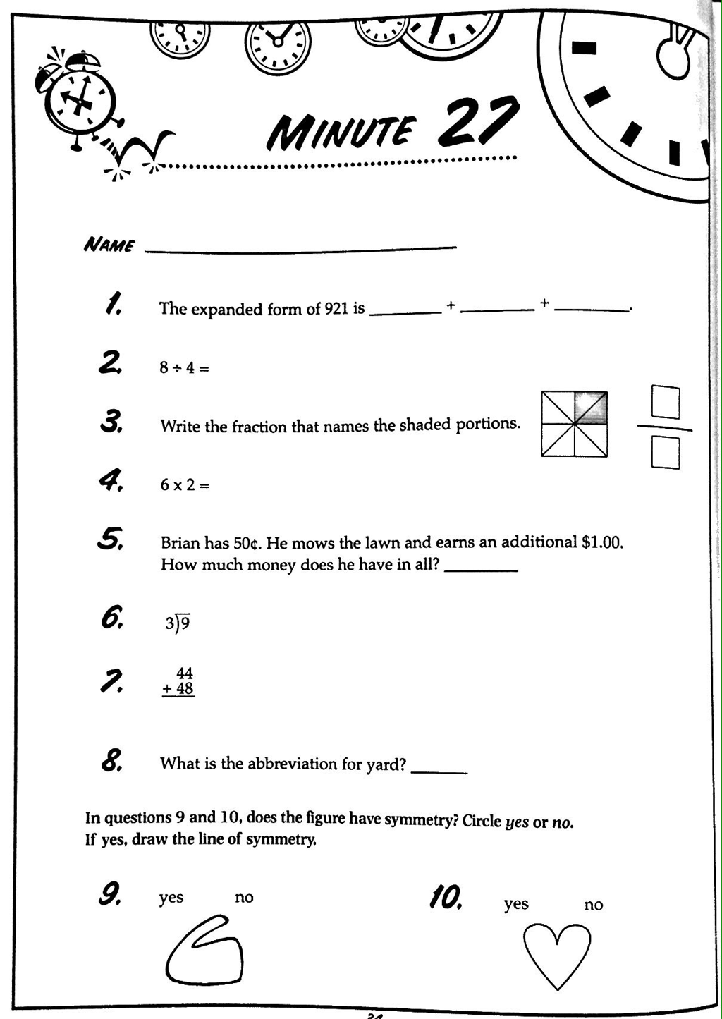 Math Minute 27 Mr Nevins s 3rd Grade Classroom