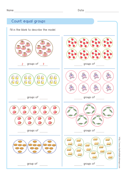 Multiplication Equal Group Problems Part One Worksheets 99Worksheets