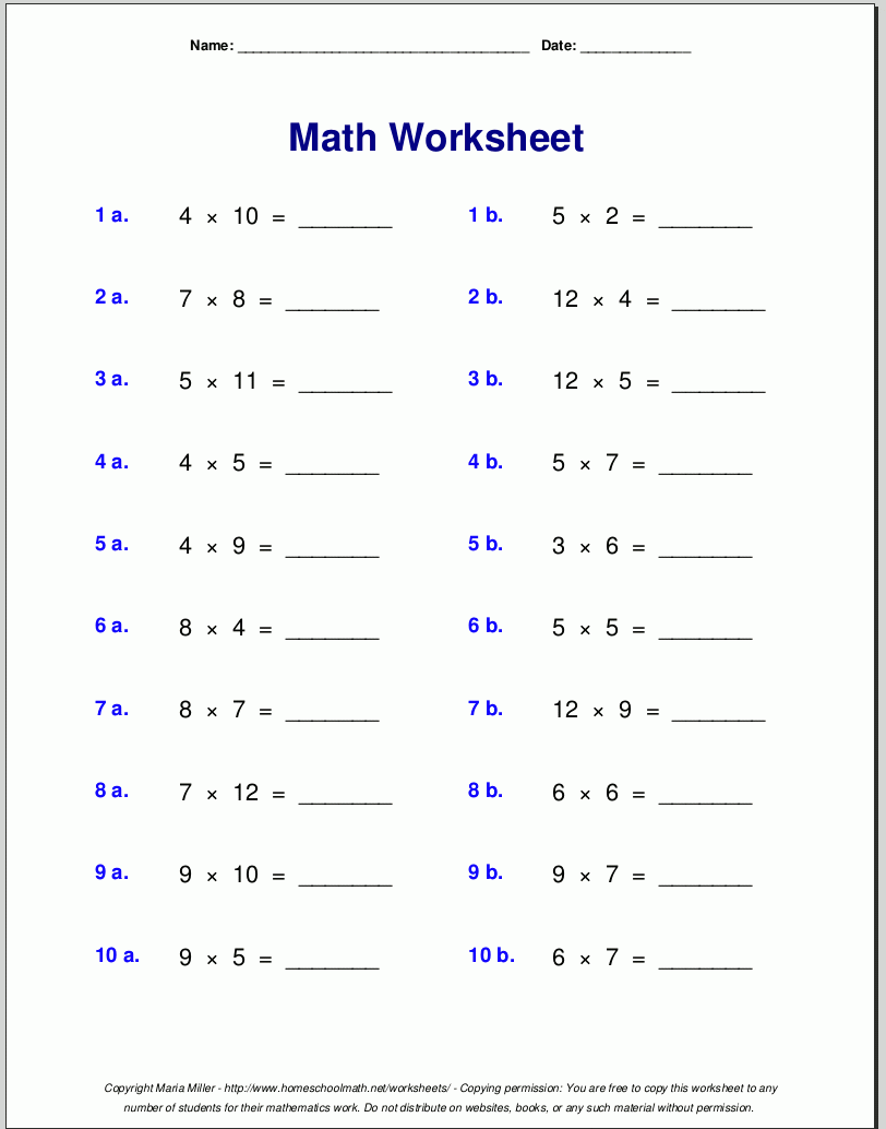 Multiplication Worksheets 4s Times Tables Worksheets