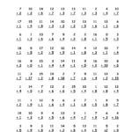Multiplication Worksheets Excel PrintableMultiplication