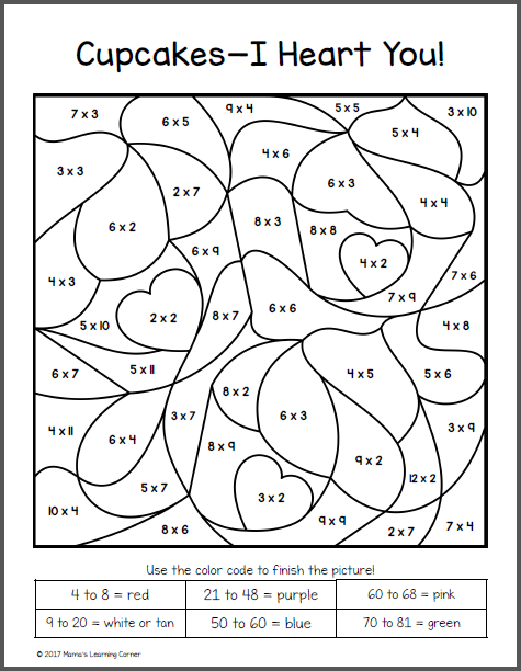 Multiply And Color Worksheets 99Worksheets