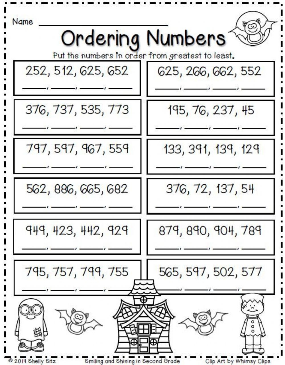 Ordering Numbers Worksheets K5 Learning Ordering Numbers Worksheets 