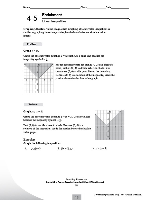  Pearson Education 5Th Grade Math Workbook Answers 