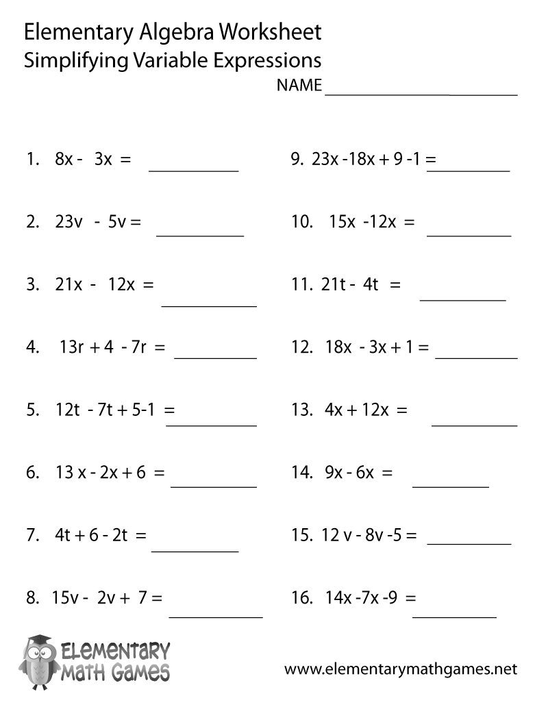 Review Of 5Th Grade Math Variables And Expressions Worksheets 2022