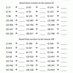 Rounding Off Numbers Worksheet 3rd Grade Math Rounding Numbers To