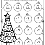Third Grade Christmas Math Worksheets Printable Multiplication Flash