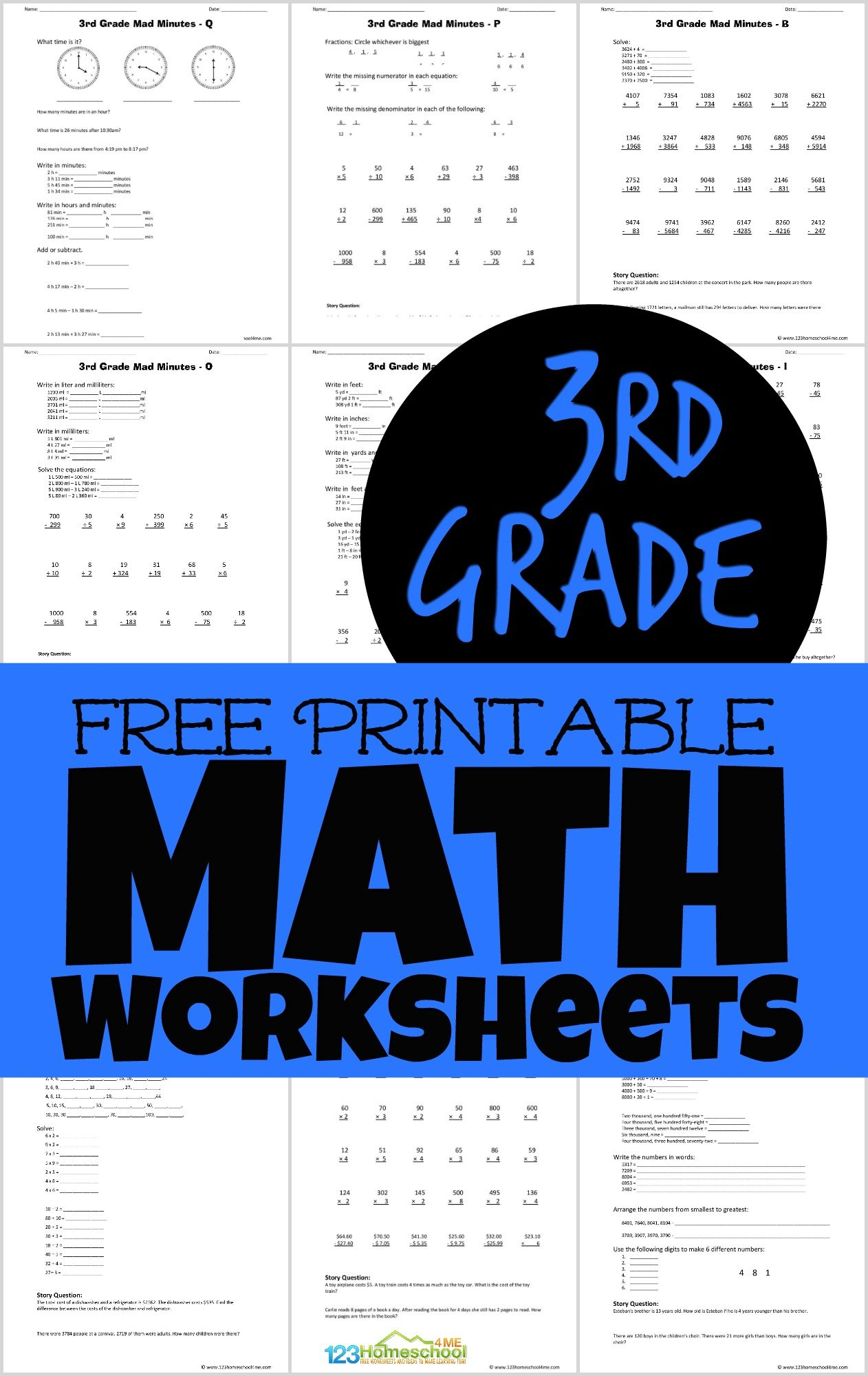 3rd Grade Fsa Math Printable Worksheets