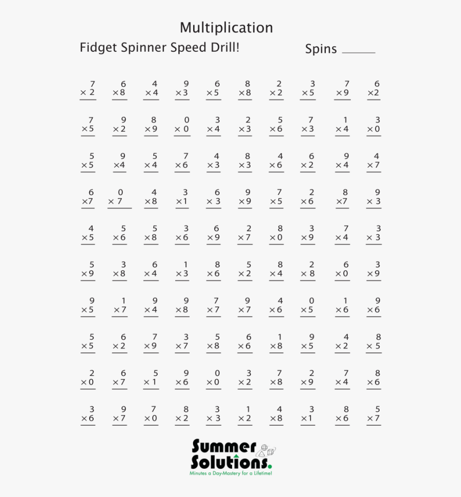 Transparent 3rd Grade Clipart Math Speed Drills Addition Free 