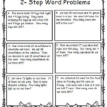 Two step Math Problems Worksheet Math Word Problems Math Words Word