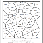 Valentine s Day Color By Number Multiplication Worksheets Mamas