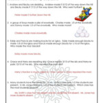 Winter Fractions Word Problems Worksheets For 3rd Grade Woo Jr Kids