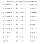 Year 7 Algebra Substitution Worksheet Thekidsworksheet Maths Algebra