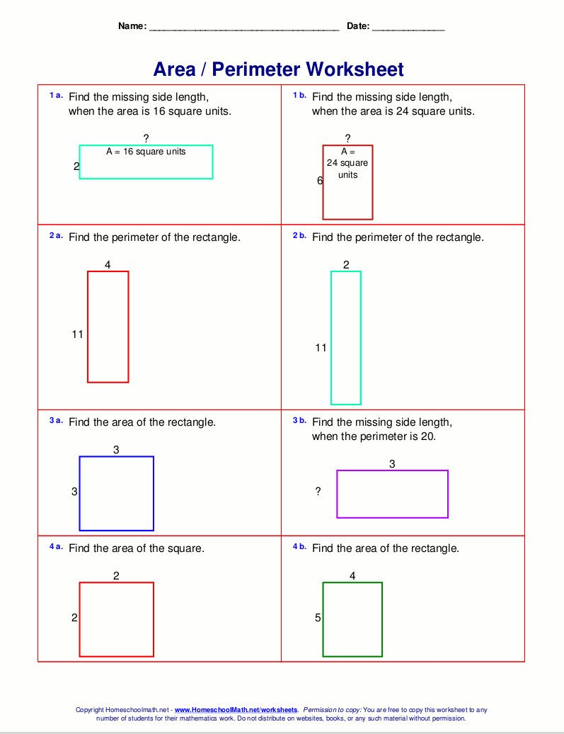 20 3rd Grade Perimeter Worksheets Worksheet From Home