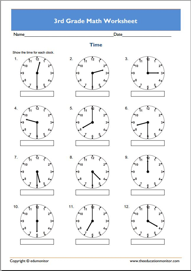 2022 Download Free Third Grade Math Worksheets WRKSHTS