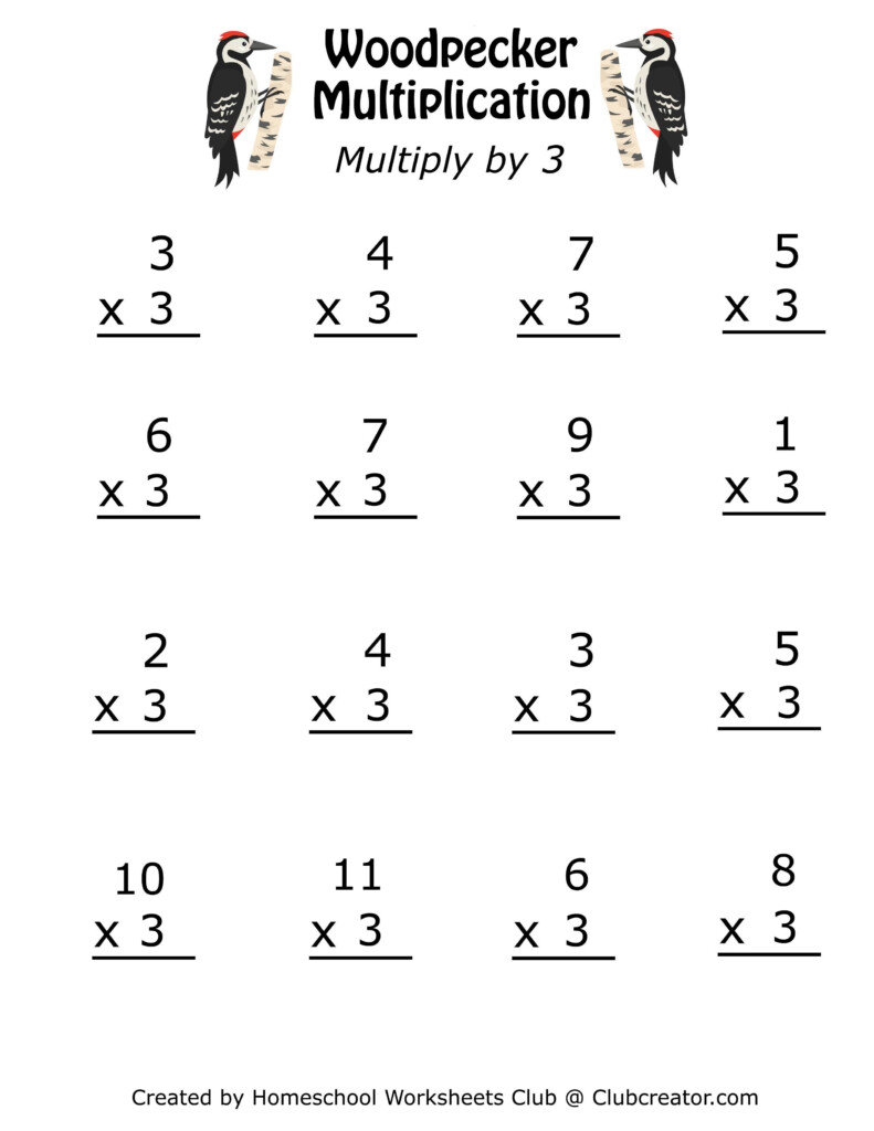 3 S Multiplication Worksheet