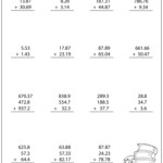 3rd Grade Decimal Worksheet