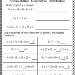 3rd Grade Math Printables Entire Year Properties Of Multiplication