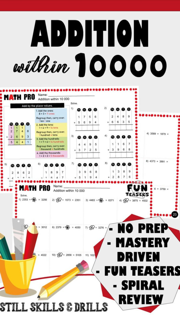 3rd Grade Math Worksheet 3rd Grade Math Worksheets Math Pro 3rd 