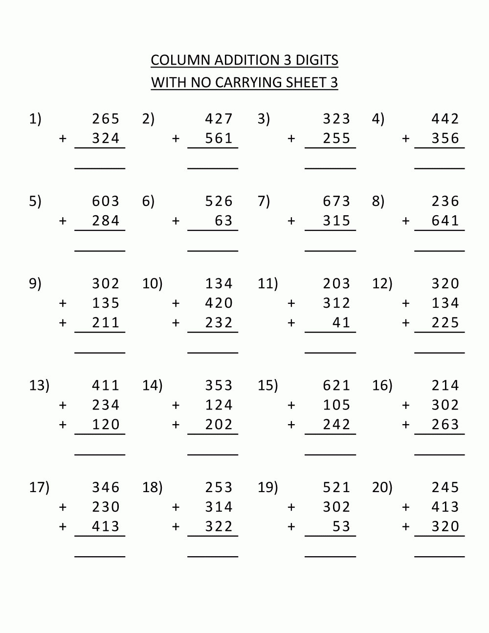 3rd Grade Math Worksheets Third Grade Math Worksheets Math 