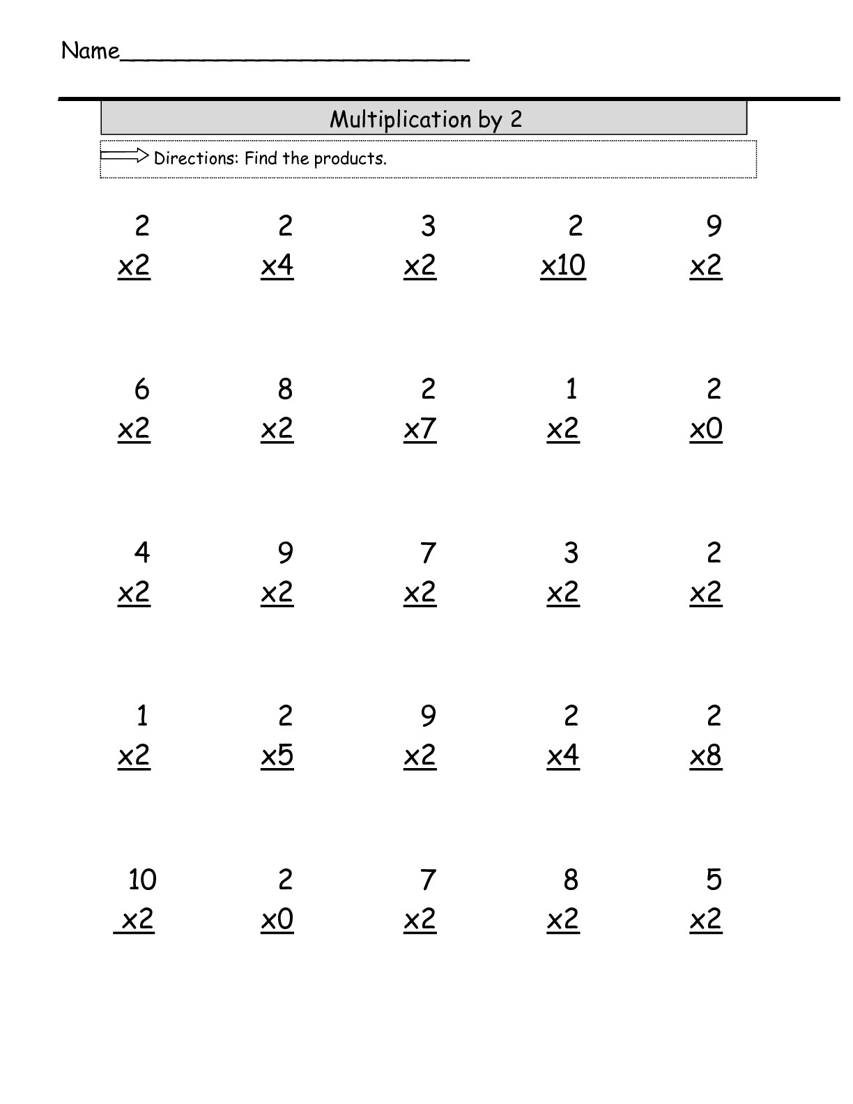 3rd Grade Multiplication Worksheets For Extra Practice More 3rd Grade