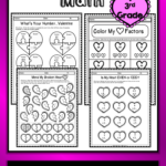 3rd Grade Valentine s Day Math Worksheets Valentine Math Worksheet