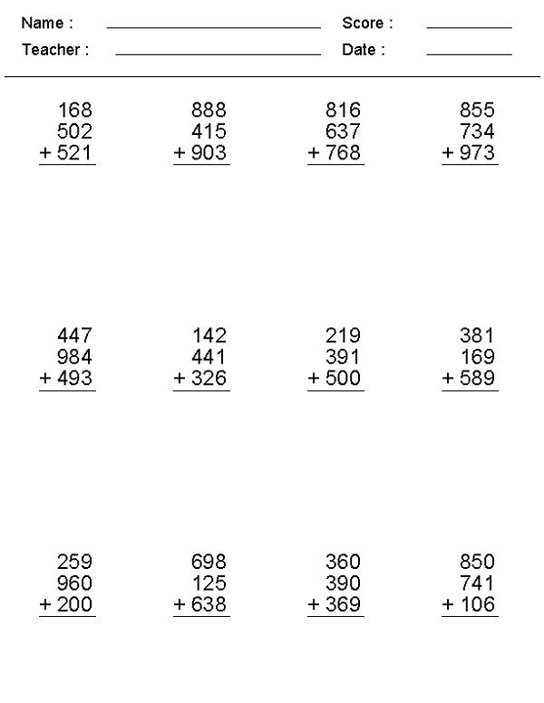 7th Grade Math Worksheets Learning Printable